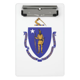 Mini portapapeles con bandera de Masachusetts, Est