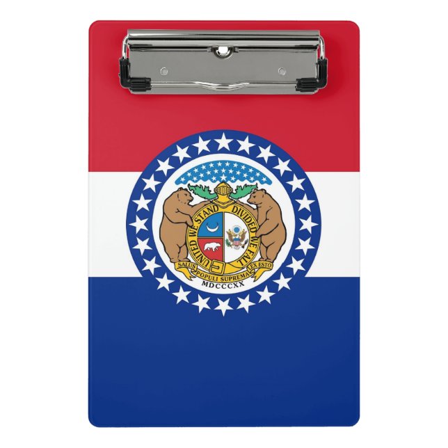 Mini portapapeles con bandera de Misuri, EE. UU. (Anverso)