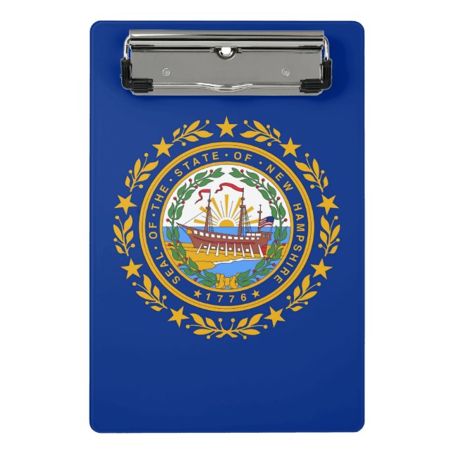 Mini portapapeles con bandera de New Hampshire, EE (Anverso)