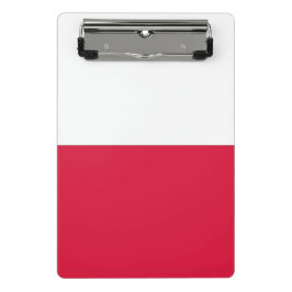 Mini portapapeles con bandera de Polonia