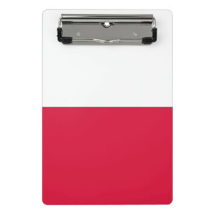 Mini portapapeles con bandera de Polonia