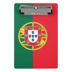 Mini portapapeles con bandera de Portugal