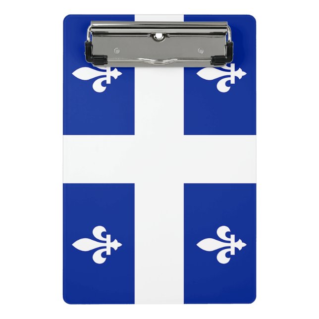 Mini portapapeles con bandera de Quebec, Canadá (Anverso)