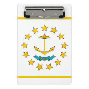 Mini portapapeles con bandera de Rhode Island, Est