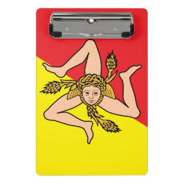 Mini portapapeles con bandera de Sicilia, Italia