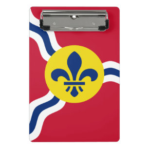 Mini portapapeles con bandera de St. Louis, Missou