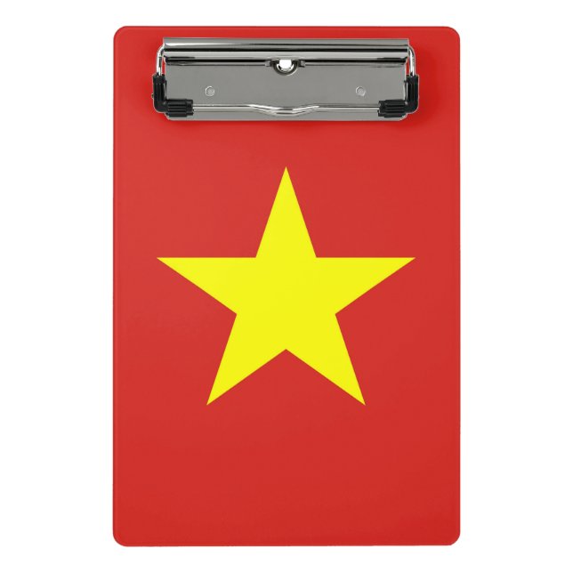 Mini portapapeles con bandera de Vietnam (Anverso)