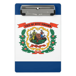 Mini portapapeles con bandera de Virginia Occident
