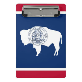 Mini portapapeles con bandera de Wyoming, EE.UU.
