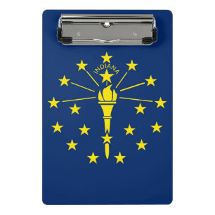 Mini portapapeles con bandera del estado de Indian