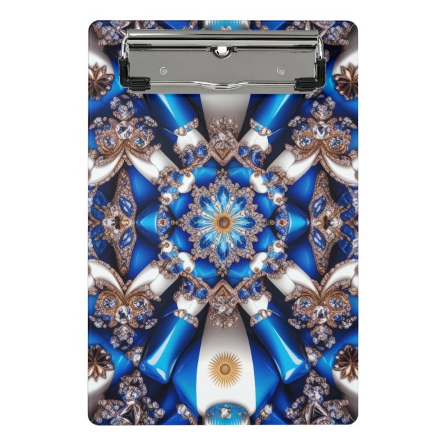 Mini portapapeles con colores argentinos (Anverso)