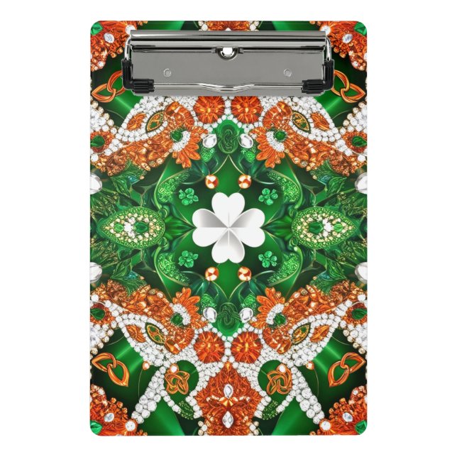 Mini portapapeles con colores irlandeses (Anverso)