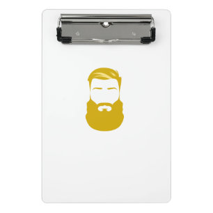 Mini portapapeles de barba amarilla