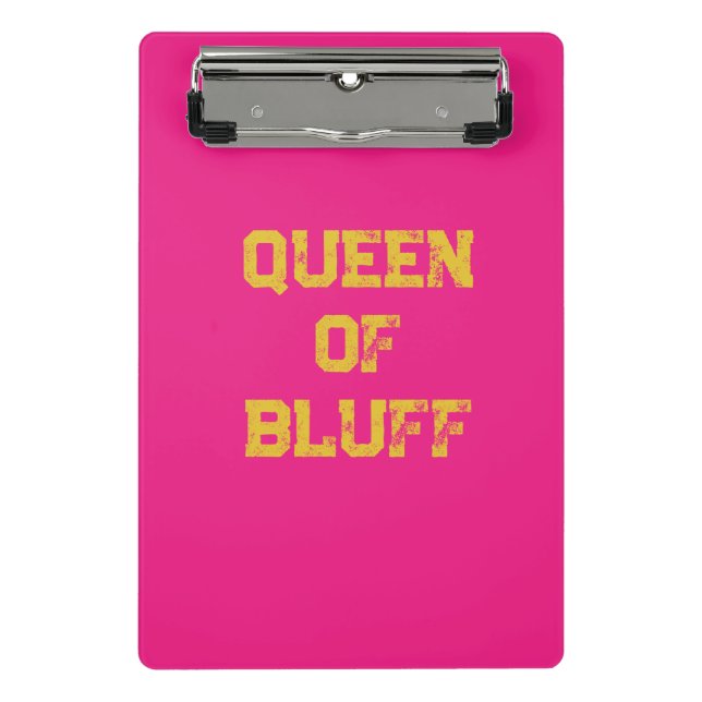 Mini portapapeles de Bluff Queen (Anverso)