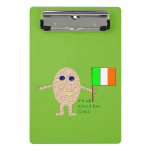 Mini portapapeles de huevo irlandés patriótico