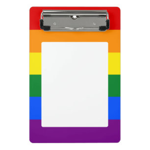Mini Portapapeles de la bandera del orgullo LGBT