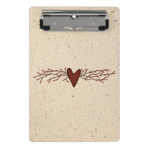 Mini Portapapeles de Pip Berry Heart