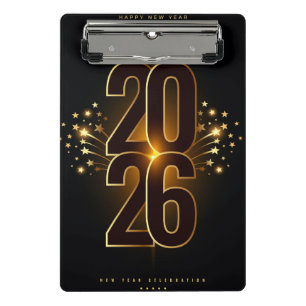 Mini Portapapeles - Feliz Año Nuevo 2026