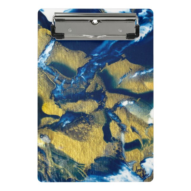 Mini portapapeles índigo brillante SPWW (Anverso)