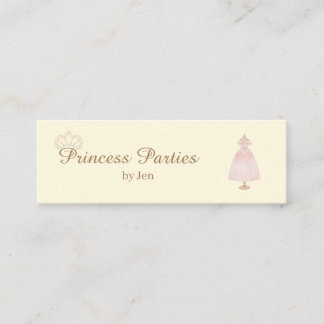 Mini Princesa Fiesta tarjeta de visita