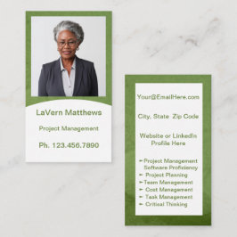 Mini Reanudar tarjeta | Tarjeta de red Verde