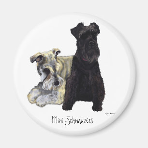 Mini Schnauzers - imán
