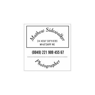 Mini sello cuadrado grande para el fotógrafo