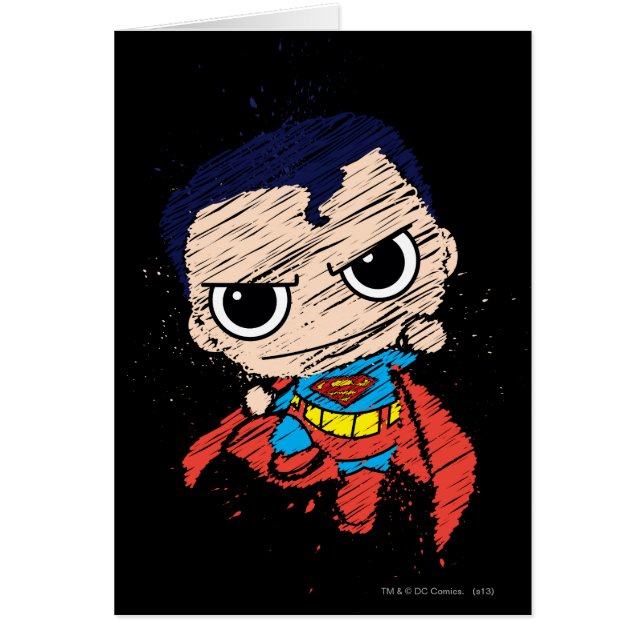 Mini Superman Sketch - Volando (Frente)