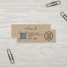 Mini Tarjeta de agradecimiento de Google Review en