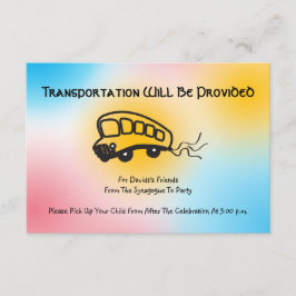 Mini tarjeta de autobús del transporte musical