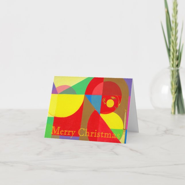 Mini tarjeta de felicitación del navidad (Anverso)