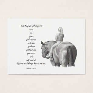 MINI TARJETA DE LA BIBLIA: Caballo: FRUTA DEL