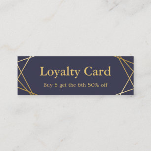 Mini tarjeta de la lealtad del modelo geométrico