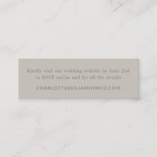 Mini tarjeta de la web moderna y elegante Taupe RS