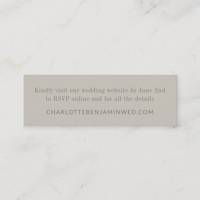 Mini tarjeta de la web moderna y elegante Taupe RS (Anverso)