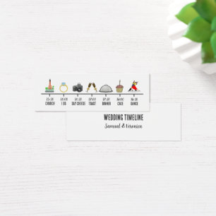 Mini tarjeta de línea de tiempo del Boda de iconos
