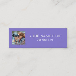 Mini tarjeta de llamadas de lavanda sólida con gui