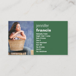 Mini tarjeta de los comp de la travesía verde