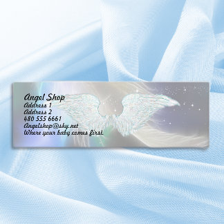 Mini tarjeta de negocios Guardian Angel Feather