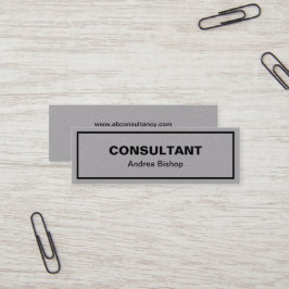 Mini tarjeta de presentación clásica de marco limp