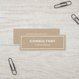 Mini tarjeta de presentación clásica de marco limp