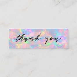 mini tarjeta de presentación de fondo opal pastel