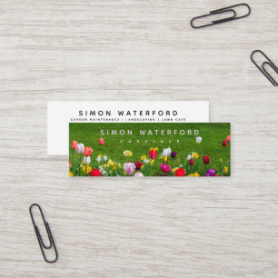 Mini tarjeta de presentación de las flores de prim