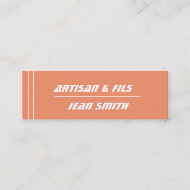 mini tarjeta de visita (Anverso)