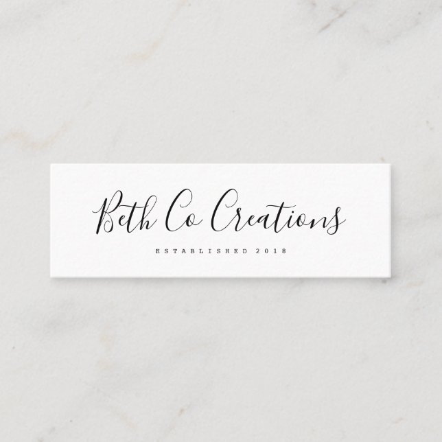 Mini tarjeta de visita (Anverso)