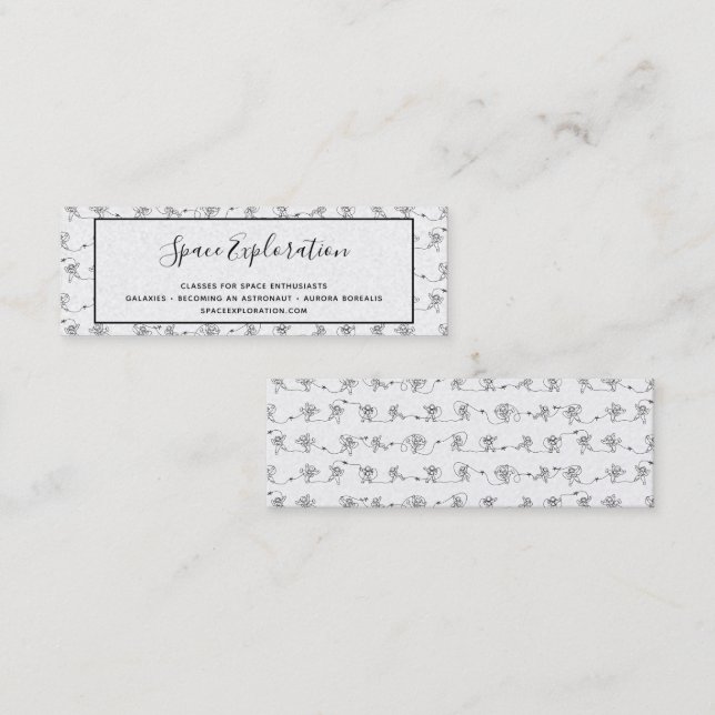 Mini tarjeta de visita Astronauta (Anverso / Reverso)