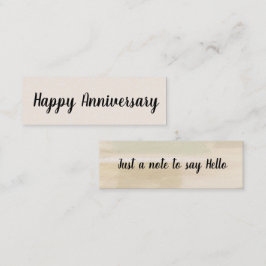 Mini tarjeta de visita de Aniversario Feliz