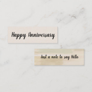 Mini tarjeta de visita de Aniversario Feliz