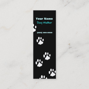 Mini tarjeta de visita de Dog Walker