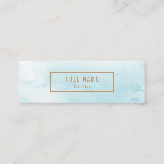 Mini tarjeta de visita de la acuarela abstracta (Anverso)